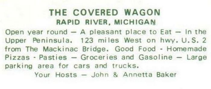 The Covered Wagon - Vintage Postcard